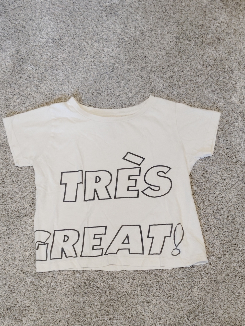 Kids White 'TRÈS GREAT!' Graphic Tee